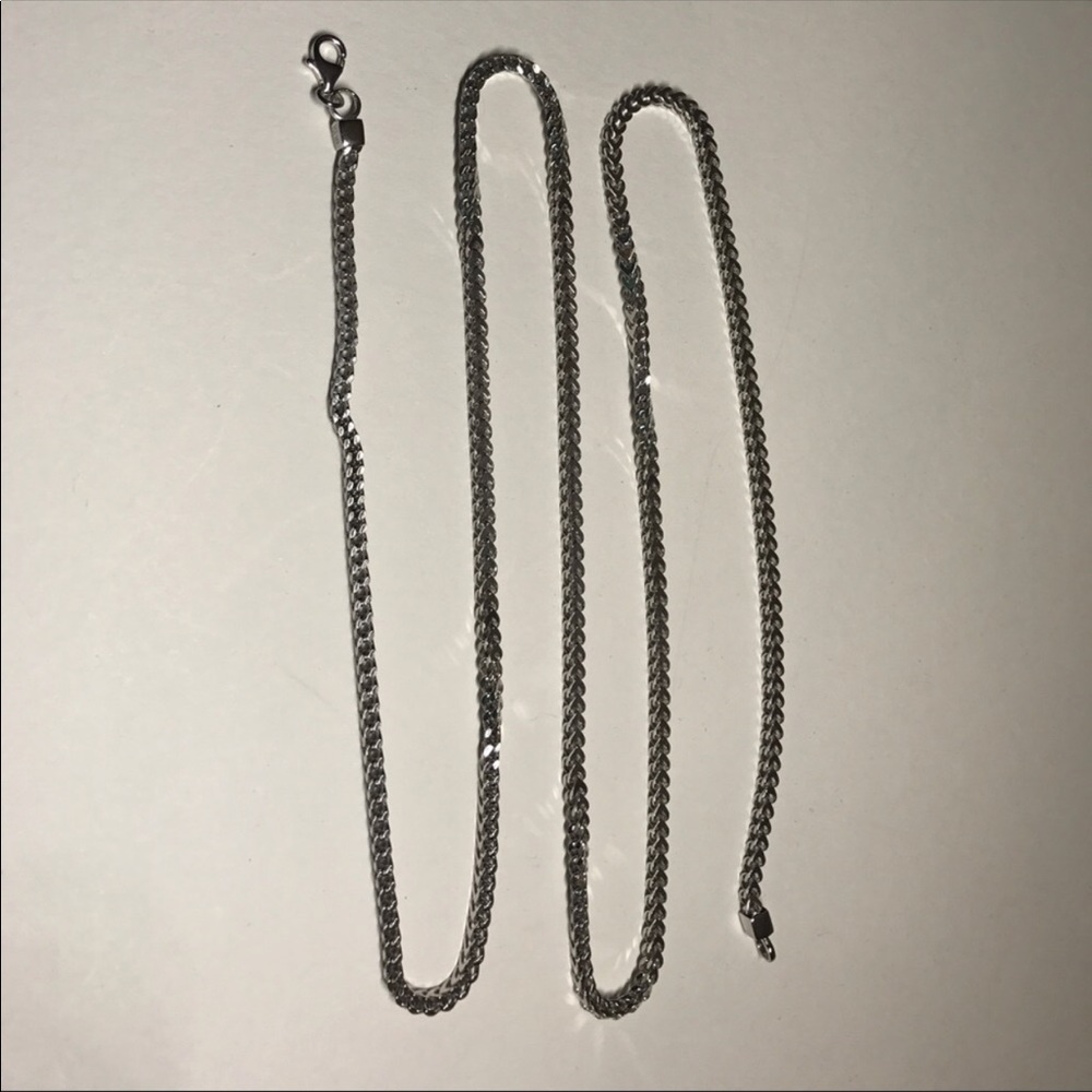 100% 925 sterling Silver Men Necklace